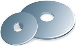 M8 Flat Penny Washer (Pack of 500) Large OD Plain Wide Round Metal Alloy Steel Washers for Screws – Bright Zinc Plated Coated Galvanized Heavy Duty Certified Standart (8mm x 25mm)