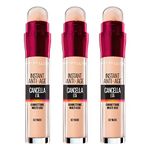 3x Maybelline New York Erase Age Multipurpose Liquid Concealer Color 02 Nude - 3 Concealers