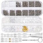 AvoDovA Eyeglass Repair Kit, 1167 Pcs Glasses Repair Tool Kit with Eyeglass Nose Pads Screws Nuts Washer Tweezer and Screwdriver for Eyeglass Glasses Sunglasses Spectacles