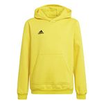 adidas Unisex Kids Entrada 22 Sweat Hoodie, team yellow/black, 11-12 Years