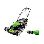 Greenworks 80V 21-Inch Cordless Lawn Mower, Two 2.0 Ah Batteries and Charger Included 2536202HD