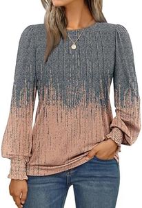 AUTOMET Womens Long Sleeve Shirts Fall Blouses Tops Business Casual Outfits