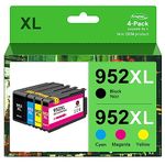 Anemec 952XL Ink Cartridges Replacement for HP 952XL Ink Cartridges Combo Pack |Used in HP Officejet Pro 8710 7740 8720 8210 8715 8702 7720 8730 8740 8216 8725 8700 Printer (4 Pack)