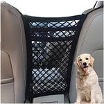 FALCALE Dykeson Upgraded 3-Layer Pet Barrier Dog Car Net Barrier With Auto Safety Mesh Organizer Baby Stretchable Storage Bag Universal For Cars,Suvs-Easy Install,Safer To Drive With Children And Pets