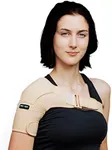 ZENKEYZ Shoulder Brace for Men & Women, Shoulder Immobilizer for Torn Rotator Cuff, Tendonitis, Dislocation, Pain, Stability Support Shoulder Sleeve (Nude, XS/Smal l)