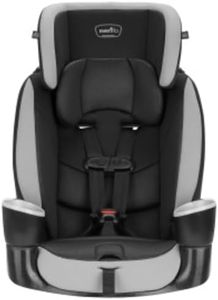Evenflo High-Back Booster Car Seat with Harness, 22 to 110lbs, Maestro Sport, Granite Gray