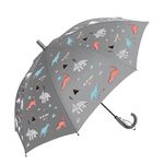 abracadabra Color Changing Umbrella for Kids – Fun Pop-Up Umbrella with Magical Prints – Lightweight & Easy to Use for Boys & Girls - Dino