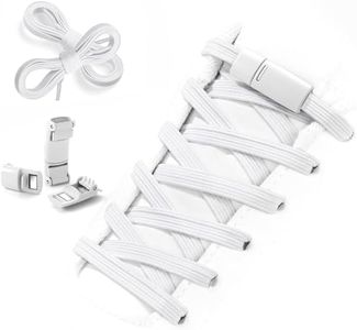 Shecret Elastische Schnürsenkel, Magnetische Stretch Schnürsenkel für Kinder und Erwachsene, No Tie Schnürsenkel, Einstellbare Schnürsenkel Ohne Binden Sind Ideal für Läufer, Wanderer, Weiß