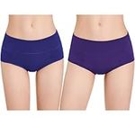 Bambody Absorbent Panty: Period Panties | Maternity and Postpartum Underwear - 2 Pack: Dark Blue-Violet - Small