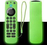 Luminous Green Cover for Alexa Voice Remote Pro 2022, Fit for Alexa Voice Remote Shockproof, Washable, Skin-Friendly, Anti-Lost (Glow in Dark Green)