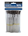 ROK Glue Brush 0.5 Inch Wide Natural Horse Hair Bristles Set of 50