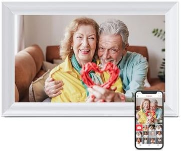 WiFi Digital Photo Frame, 10.1 Inch Frameo Digital Frame, 1280 * 800IPS Touch Screen Digital Picture Frame, 16GB, Auto-Rotate, Share Pictures & Videos, Gift for Mom, Dad