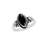 Atharv Jewels Black Onyx Stone Ring