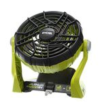 Ryobi P3320 18 Volt Hybrid One+ Battery or AC Powered Adjustable Indoor / Outdoor Shop Fan (Battery and Extension Cord Not Included / Fan Only)