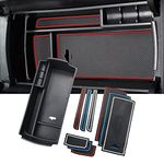 YEE PIN Compatible with Peugeot 3008 5008 2017+ / C5 Aircross 2018+ Storage Box Centre Console Organiser Tray for Armrest Organiser Accessories with 3 Colours Mats