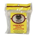 Applicator & More 44600 Lambswool Stain Applicator, Beige