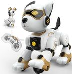 anysun Robot Dog, Robot Dog Toy Rechargeable, Interactive Programmable Robot Dog Toy for Kids, Voice Commands, Remote Control, touch sensing, for Boys Girls Kids