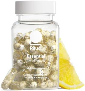 Ritual Multivitamin for Women 18+ with Vitamin D3 for Immune Support*, Vegan Omega 3 DHA, B12, Iron, Gluten Free, Non GMO, USP Verified, Citrus, 30 Day Supply, 60 Capsules