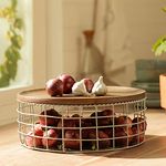 Ellementry Twine Wire Basket (Round)