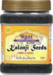 Rani Kalonji (Black Seed, Nigella Sativa, Black Cumin) Seeds 16oz (1lb) 454g PET Jar ~ All Natural | Gluten Friendly | NON-GMO | Kosher | Vegan | Indian Origin