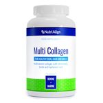 Nutri-Align Multi Collagen | 120 Collagen Capsules - 600mg Bovine Collagen & 400mg Marine Collagen per Serving | Collagen Peptides for Hair, Skin & Nails with Vitamins & Amino Acids | Sugar Free