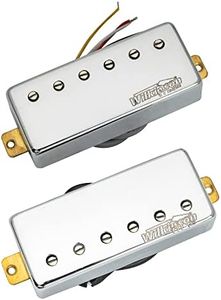 Wilkinson M Series Ceramic Mini Humbuckers Electric Guitar Neck and Bridge Pickups Set for Les Paul/Fire-bird, Chrome
