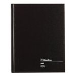 Blueline Notebook Perfect Binding Hard Cover, 144 Pages, 9-1/4" x 7-1/4", Black (A80)