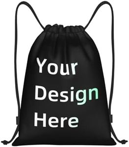 Custom Drawstring Bags,Custom Sport Drawstring Backpacks, Personalized Travel Bag - Cinch Bag, Gym Bag, Travel Backpack, Compact, Lightweight