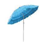 Green Bay Hawaiian Parasol Beach Parasol Patio Garden Umbrella Sun Shade Tilting Blue