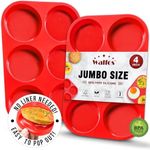 Walfos Silicone Muffin Top Pans for