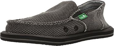 Sanuk Kids Boys' Vagabond Loafer, Black, 05 M US Big Kid