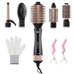 Hair Dryer Brush Blow Hot-Air - 5-in-1 Set for One-Step Drying, Volumizing, Styling, Straighting and Slightly Waving Hairs