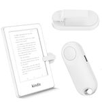 Sycelu RF Remote Control Page Turner for Kindle Paperwhite Accessories Ipad Reading Kobo Surface Comics/Novels iPhone Tablets Android (Dark Black) (White)