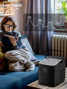 FOHERE Countertop Ice Maker – 14KG Daily Capacity