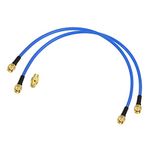 Bingfu SMA Male to SMA Male RG402 0.141" Semi Flexible Coaxial Jumper Cable 12 inch 30cm (2-Pack) for Portable VNA Vector Network Analyzer Antenna Analyzer Spectrum Analyzer SWR Meter Tester