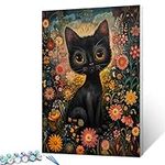 Tucocoo Black Kitten Paint by Numbe