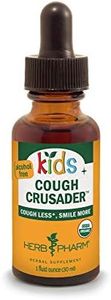 Herb Pharm Kids Certified-Organic Alcohol-Free Cough Crusader Liquid Herbal Formula, wild cherry, 1 Fl Oz