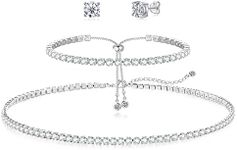 HERIER Tennis Necklace Set for Wome