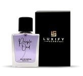 LUXIFY SCENT Purple Oud Perfume | Luxury Italian Fragrance | Gift Pack for Men & Women | 1.69ozl