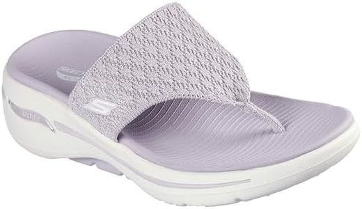 Skechers Women's Flip-Flop, Lilac, 6 US