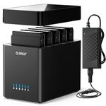 ORICO 5Bay Hard Drive Enclosure USB3.0 to SATA 3.5inch Enclosure Magnetic Tool-Free External HDD SSD Enclosure Storage Case Built-in Fan for Data Backup, NAS Expansion Up to 90TB(5x18) - DS500U3