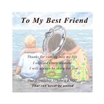 MOROTOLE To My Best Friends 925 Sterling Silver Ring,Love Knot Linked Our Friendship Forever Adjustable Rings Promise for Her Friendship Ring Jewelry Gifts