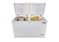 Blue Star CHFK500A Double Door Half Cooler Half Freezer (297L freezer & 144L cooler, White)