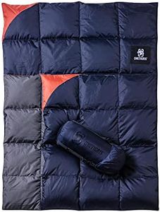 OneTigris Down Camping Blanket for Cold Weather Packable Puffy Backpacking Lightweight Quilt Hiking Gardening Travel Beach Picnic