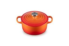 Le Creuset Signature Cast Iron Round Casserole, Dutch Oven, Biryani Pot 18 cm - Volcanic