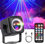 Party Lights DJ Disco Lights for Parties Strobe Dance Floor Rave Light Show Projector Sound Activated Stage Lights for Indoor Outdoor Christmas Halloween Karaoke Bar Birthday Home Room Holiday Decor