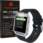 TECHGEAR Screen Protector fits Fitbit Blaze - GLASS Edition Genuine Tempered Glass Screen Protector Guard Cover Compatible with Fitbit Blaze Smart Watch Tracker