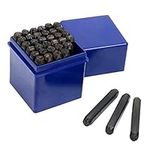 YaeTek Number and Letter Stamp Set (36 Piece Punch Set/A-Z & 0-9) Industrial Grade Hardened Carbon Steel Metal - (5mm) Characters - Perfect for Imprinting Metal, Wood, Plastic, Leather, & More