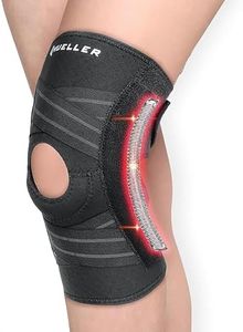 MUELLER Sports Medicine Self Adjusting Knee Brace for Men and Women, Knee Stabilizer for Compression and Pain Relief Support, Ideal for Arthritis, Sprains, Black, One Size