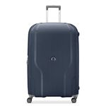 DELSEY Paris Clavel Hardside Expandable Luggage with Spinner Wheels, Blue Jean, Checked-Large 30 Inch